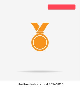 Sport medal icon. Vector concept illustration for design.