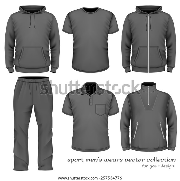 Sport Mens Wear Collection Vector Illustration Stock Vector (Royalty ...
