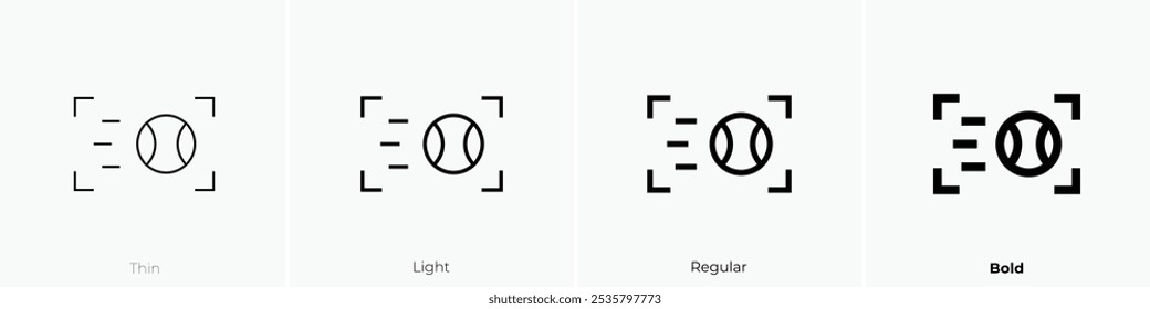 sport mode icon. Thin, Light Regular And Bold style design isolated on white background