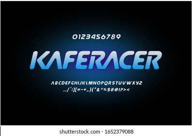 Sport Modern Alphabet Font. Typography urban style fonts for technology, digital, movie logo design. Vector illustration