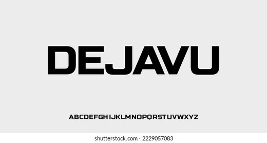 Sport Modern Alphabet Font. Typography urban style font for technology, digital, film logo design. vector illustration