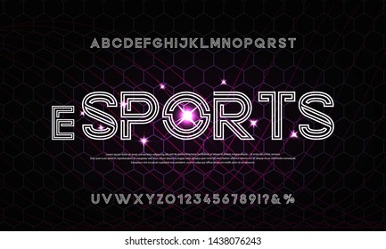 Sport modern alphabet fonts. Technology Typography italic font uppercase. Vector illustration.