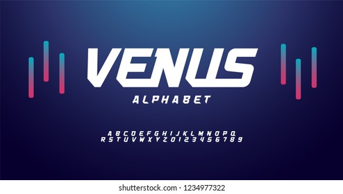 sport modern alphabet fonts. typography font  uppercase regular and italic technology concept design. vector illustration