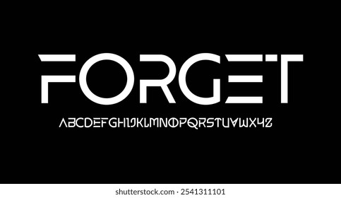 Sport modern font, strong bold type of futuristic typeface alphabet, vector, typography. Sport font with fast speed or dynamic effect numbers and letters, bold strong or fast gear motion typeset font
