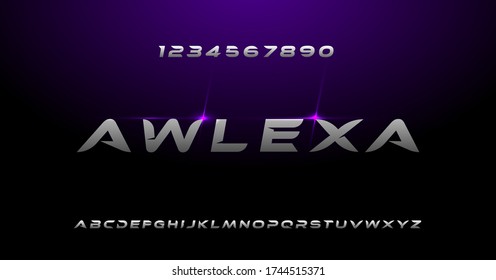 Sport Modern Future Alphabet Font. Typography urban automotive, digital, movie logo. vector illustration