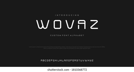 Sport Modern Future bold Alphabet Font. Typography urban style fonts for technology, digital, movie logo bold style. vector illustration