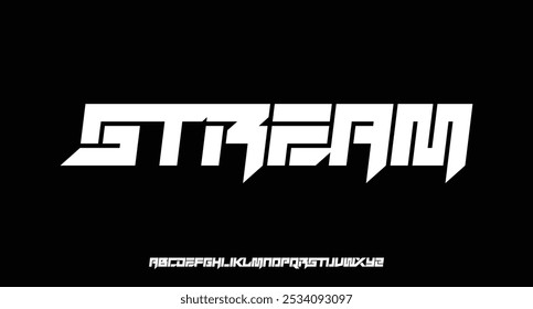Sport Modern Future bold Alphabet Font Logo. Typography urban italic style fonts technology, sport, movie brand and logos. vector illustration