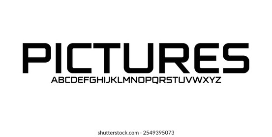 Fonte do alfabeto em negrito Sport Modern Future. Fontes de estilo urbano de tipografia para tecnologia, digital, logotipo do filme estilo negrito. ilustração vetorial
