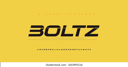 Sport Modern Future Italic Alphabet Font. Typography urban style fonts for technology, digital, movie logo italic style. vector illustration