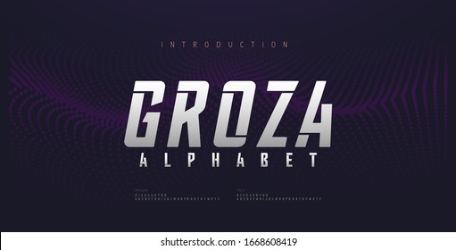 Sport Modern Future Italic Alphabet Font. Typography urban style fonts for technology, digital, movie logo italic style. vector illustration