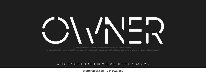 Sport Modern Future Logo Alphabet Font and Number. Typography abstract italic bold fonts technology, sport, movie brand and logos. vector illustration