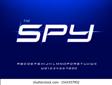 Sport Modern futuristic Alphabet Font. Typography urban style fonts for technology, digital, movie logo design. vector illustration