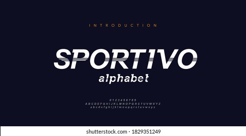 Sport Modern Italic Alphabet Font. Typography decorative fonts for movie technology, sport, motorcycle, racing logo design. vector illustration