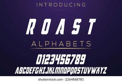 Sport Modern Italic Alphabet Font. Typography urban style fonts for technology, digital, movie logo design. vector illustration