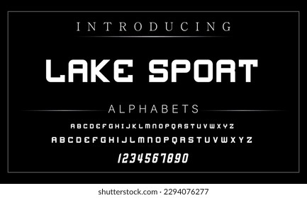 Sport Modern Italic Alphabet Font. Typography urban style fonts for technology, digital, movie logo design. vector illustration