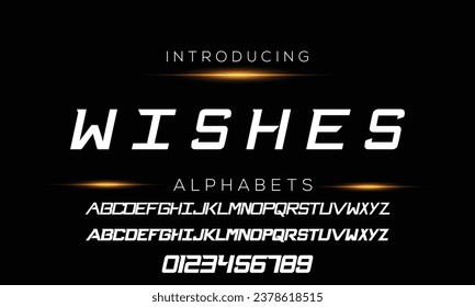 Sport Modern Italic Alphabet Font. Typography urban style fonts for technology, digital, movie logo design. vector illustration