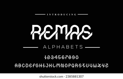 Sport Modern Italic Alphabet Font. Typography urban style fonts for technology, digital, movie logo design. vector illustration