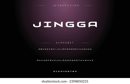 Sport Modern Italic Alphabet Font. Typography urban style fonts for technology, digital, movie logo design. vector illustration