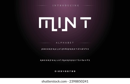 Sport Modern Italic Alphabet Font. Typography urban style fonts for technology, digital, movie logo design. vector illustration