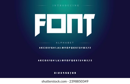 Sport Modern Italic Alphabet Font. Typography urban style fonts for technology, digital, movie logo design. vector illustration