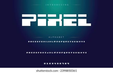 Sport Modern Italic Alphabet Font. Typography urban style fonts for technology, digital, movie logo design. vector illustration