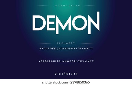 Sport Modern Italic Alphabet Font. Typography urban style fonts for technology, digital, movie logo design. vector illustration