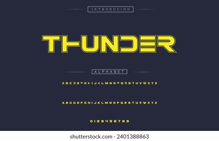 Sport Modern Italic Alphabet Font. Typography urban style fonts for technology, digital, movie logo design. vector illustration