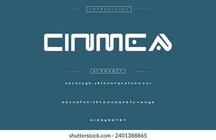 Sport Modern Italic Alphabet Font. Typography urban style fonts for technology, digital, movie logo design. vector illustration