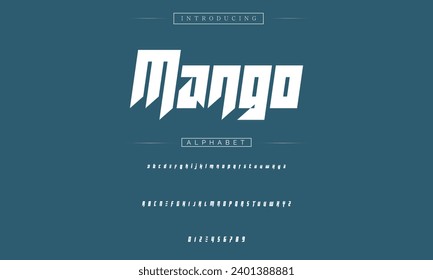 Sport Modern Italic Alphabet Font. Typography urban style fonts for technology, digital, movie logo design. vector illustration