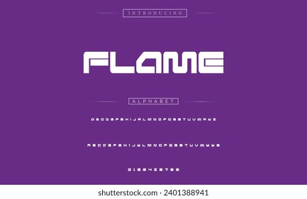Sport Modern Italic Alphabet Font. Typography urban style fonts for technology, digital, movie logo design. vector illustration