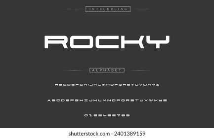 Sport Modern Italic Alphabet Font. Typography urban style fonts for technology, digital, movie logo design. vector illustration