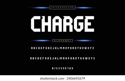 Sport Modern Italic Alphabet Font. Typography urban style fonts for technology, digital, movie logo design. vector illustration