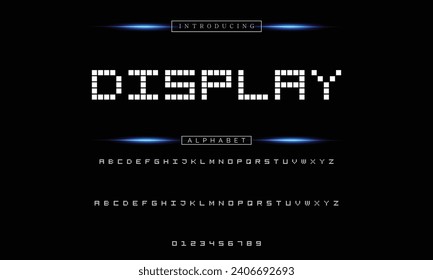 Sport Modern Italic Alphabet Font. Typography urban style fonts for technology, digital, movie logo design. vector illustration