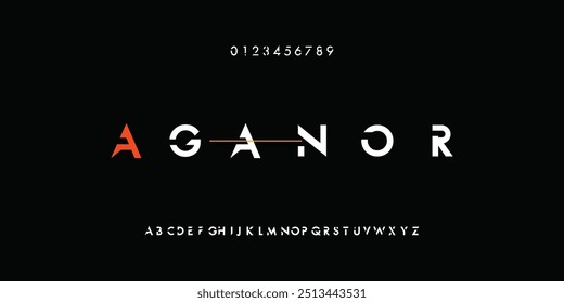 Sport Modern Italic Alphabet Font. Typography urban style fonts for technology, digital, movie logo. vector illustration