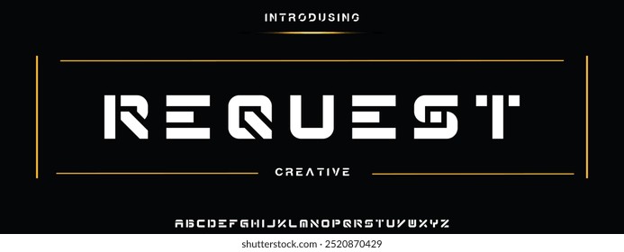 Sport Modern Italic Alphabet Font. Typography urban style fonts for technology, digital, movie logo design. vector illustration