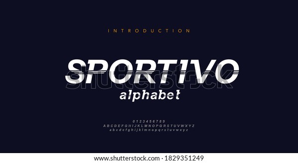 Sport Modern Italic Alphabet Font.\
Typography decorative fonts for movie technology, sport,\
motorcycle, racing logo design. vector\
illustration