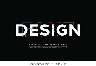 Sport modern urban alphabet fonts. Typography, abstract technology, fashion, digital, future creative logo font. vector illustration