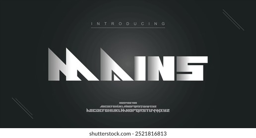 Sport modern urban alphabet fonts. Typography, abstract technology, fashion, digital, future creative logo font. vector illustration