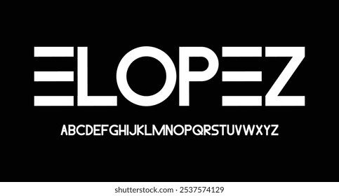 Sport modern urban alphabet fonts. Typography, abstract technology, fashion, digital, future creative logo font. vector illustration

