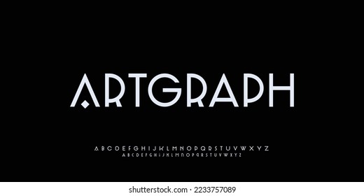 Sport modern urban alphabet letters Font. Minimal modern urban fonts for logo, brand etc. Typography vector illustration