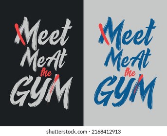 Sport and motivational vector message for t-shirt design
