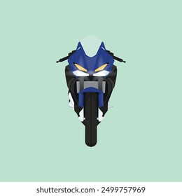 sport motorbike flat vector. vehicle illustration