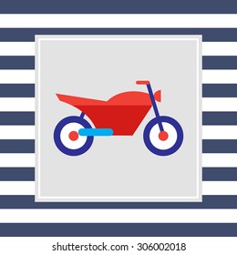 Sport motorcycle icon
