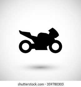 Sport motorcycle icon