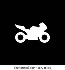 Sport motorcycle icon