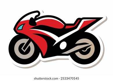 Sport motorcycle sticker logo in vector format, ideal for branding and decals.






