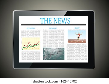Sport news on generic Tablet PC.