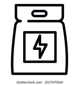 Sport nutrition pack icon. Outline Sport nutrition pack vector icon for web design isolated on white background