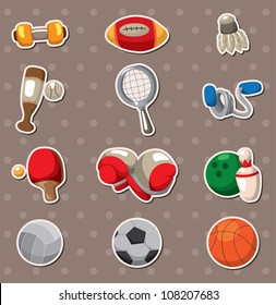 Sport objects stickers