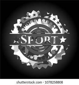  Sport on grey camo texture